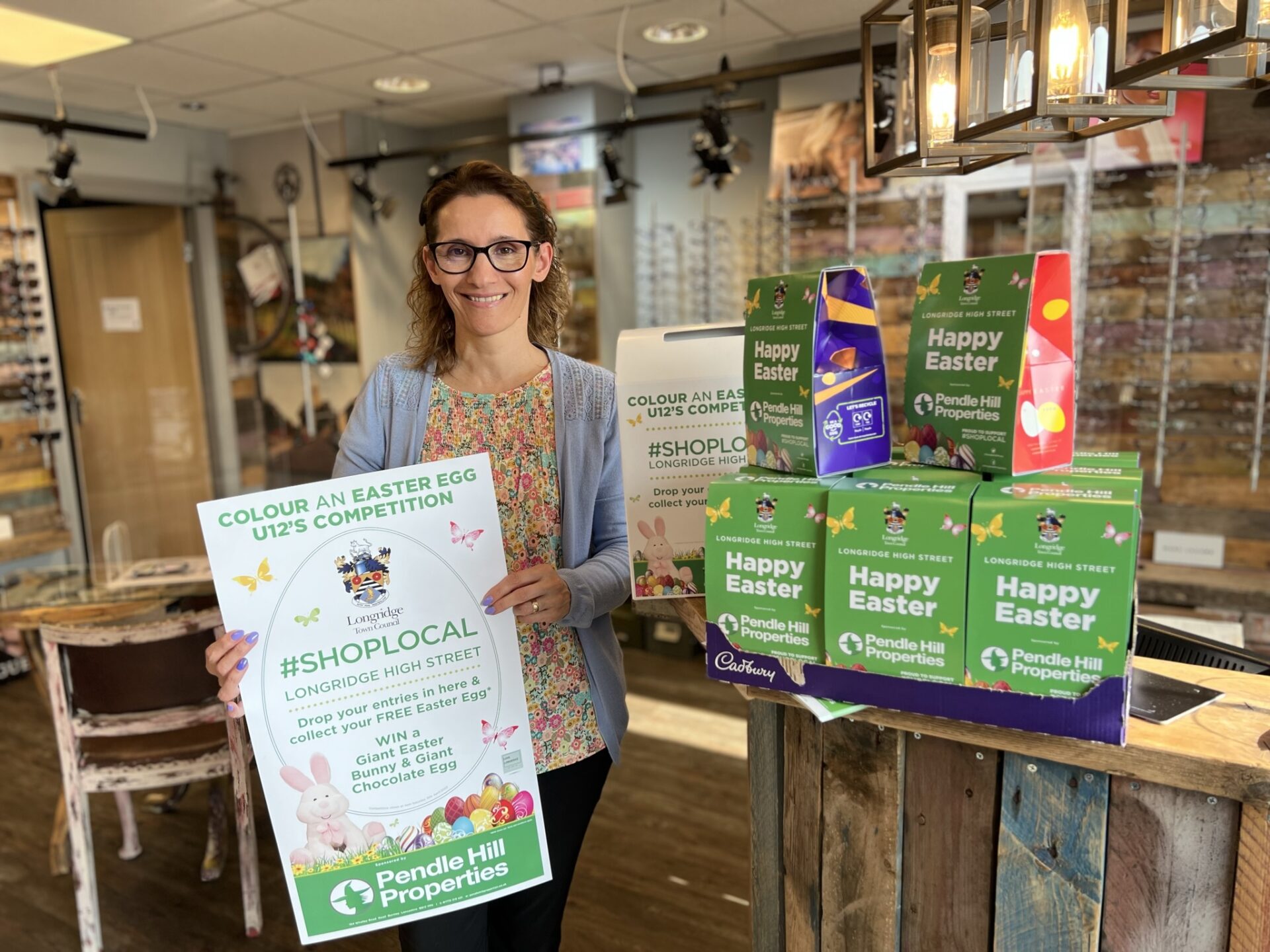 Local businesses are being encouraged to take part in the Pendle Hill Properties Shop Local Easter competition in Longridge